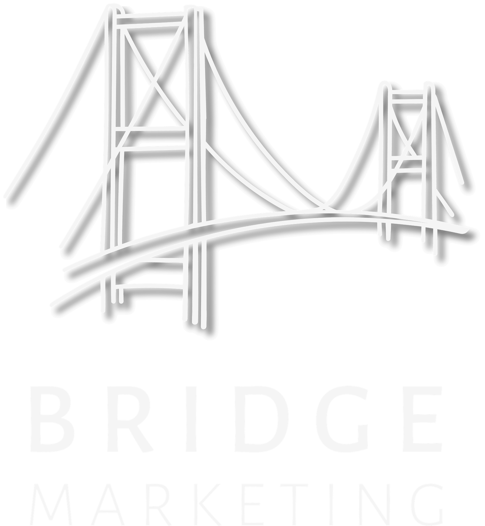 Bridge Marketing logo Monochrome on Transparent